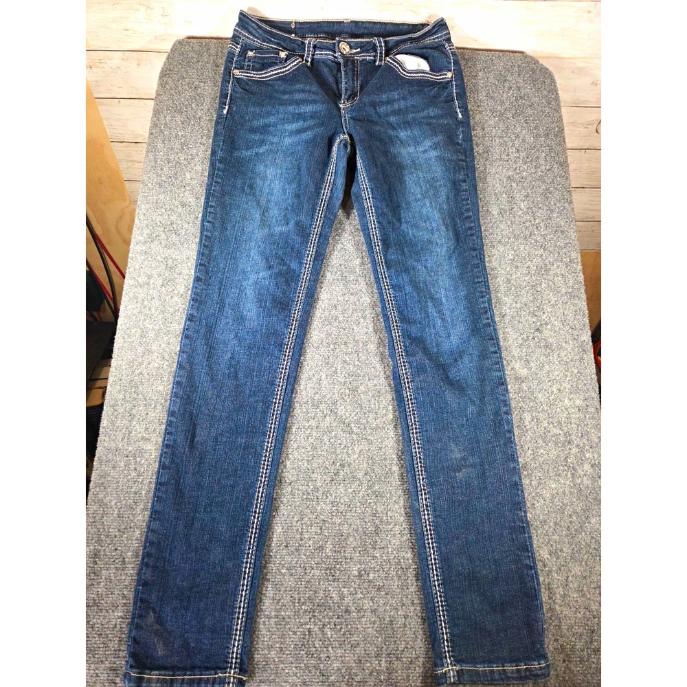 Denim Couture Smith Denim House Jeans Juniors 9 Embroidered Bling DC027SK